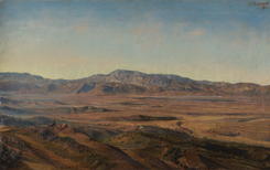 J.W. Schirmer, "Civitella 10.Sept. 39" , Zustand nach der Restaurierung